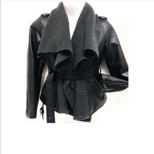 NWT Gili Cascade Moto Leather Jacket